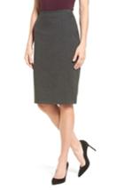 Petite Women's Halogen Ponte Pencil Skirt P - Grey