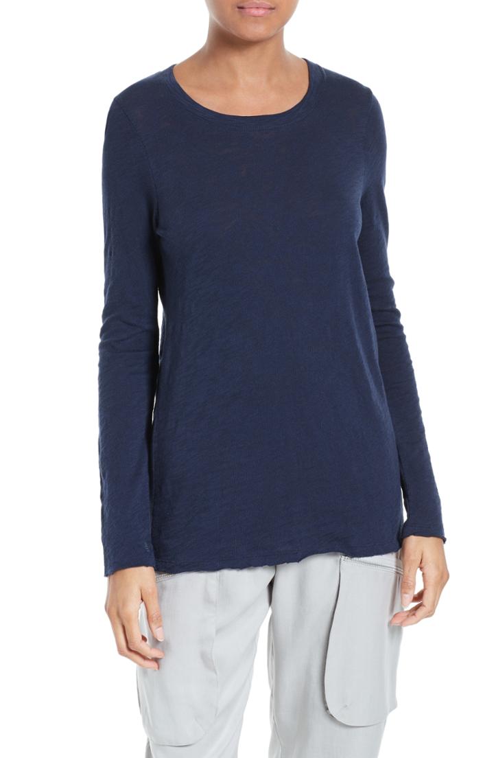 Women's Atm Anthony Thomas Melillo Destroyed Wash Tee - Blue