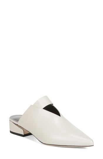 Women's Via Spiga Drina Mule M - White