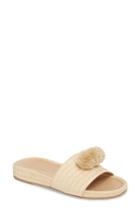 Women's Kaanas Santa Cruz Pom Slide Sandal M - Grey