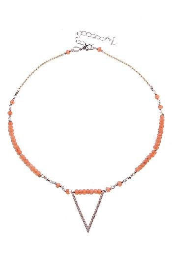 Women's Nakamol Design Triangle Pendant Collar Necklace