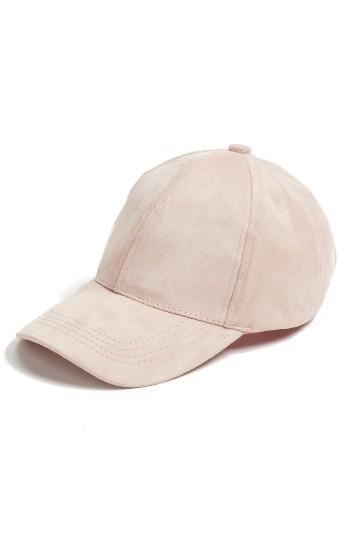 Women's Phase 3 Faux Suede Baseball Cap -