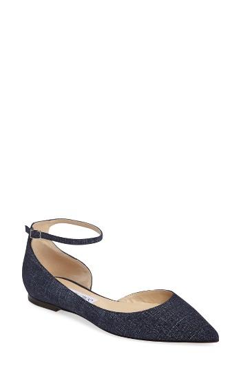 Women's Jimmy Choo Lucy Ankle Strap Flat