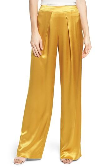 Women's Mestiza Fancy Pleated Front Satin Pants
