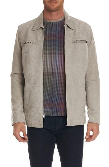Men's Robert Graham Miramar Suede Jacket - Grey