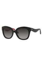Women's Kate Spade New York 'amberly' 54mm Cat Eye Sunglasses - Black