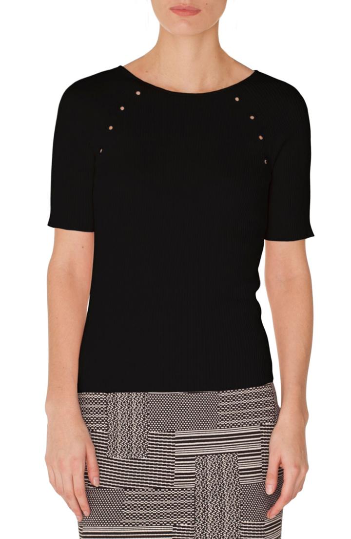 Women's Akris Punto Grommet Detail Knit Top