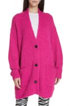 Women's Isabel Marant Etoile Sadlery Alpaca & Wool Blend Cardigan Us / 34 Fr - Pink
