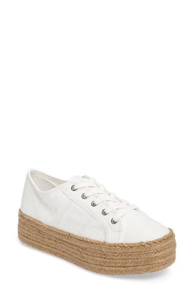 Women's Steve Madden Hampton Platform Sneaker .5 M - White