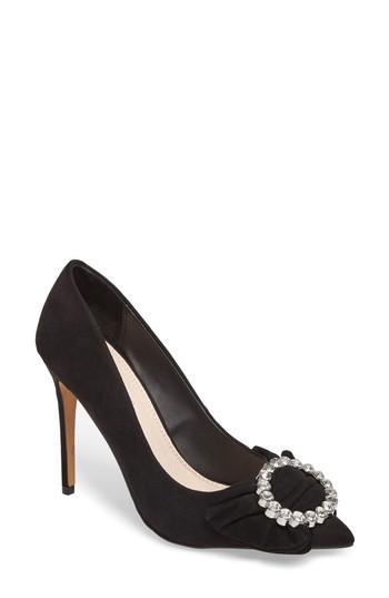 Women's Topshop Glamorous Bow Court Pump .5us / 38eu - Black