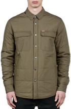Men's Volcom Larkin Quilted Shirt Jacket, Size - Green