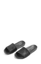 Women's Topshop Remi Woven Slide Sandal .5us / 37eu M - Black