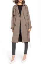 Women's Chelsea28 Plaid Trench Coat