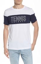 Men's Lacoste Tennis Anyone Tech Jersey T-shirt (l) - White