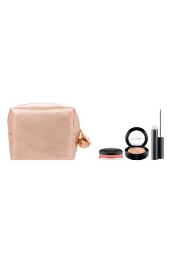 Mac Snow Ball Rose Gold Eye & Lip Bag - Rose Gold