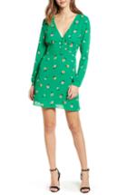 Women's Socialite Print Button Dress