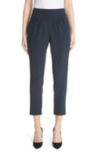 Women's Emporio Armani Yoke Waist Crop Pants Us / 46 It - Blue