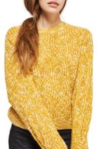Women's Topshop Swirl Tuck Sweater Us (fits Like 0) - Yellow