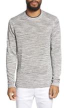 Men's Ted Baker London Inzone Crewneck Linen Blend Sweater (xl) - Grey
