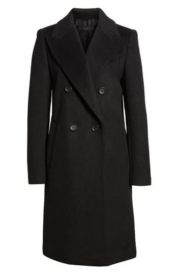 Women's Dkny Lavish Wool Blend Coat - Black