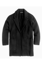 Women's J.crew Open Front Sweater Blazer - Black