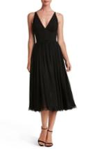 Women's Dress The Population Alicia Mixed Media Midi Dress - Black