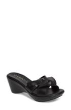Women's Athena Alexander Giada Wedge Sandal .5 M - Black