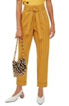 Women's Topshop Polly Stripe Peg Trousers Us (fits Like 0) - Yellow