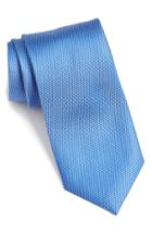 Men's Calibrate 'madison' Solid Silk Tie, Size - Blue
