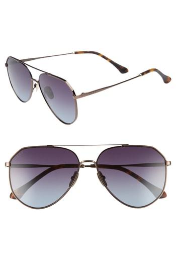 Women's Diff Dash 58mm Aviator Sunglasses -