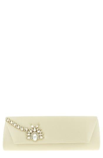 Badgley Mischka Aria Clutch - Ivory