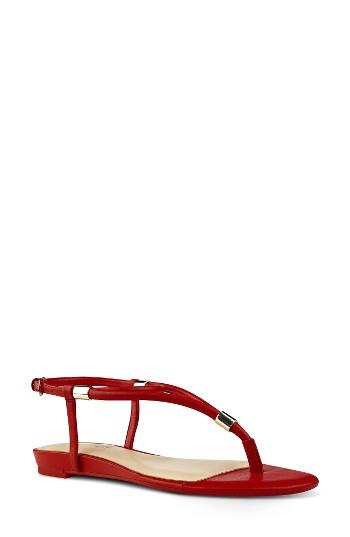 Women's Nine West Rivers Sandal M - Red