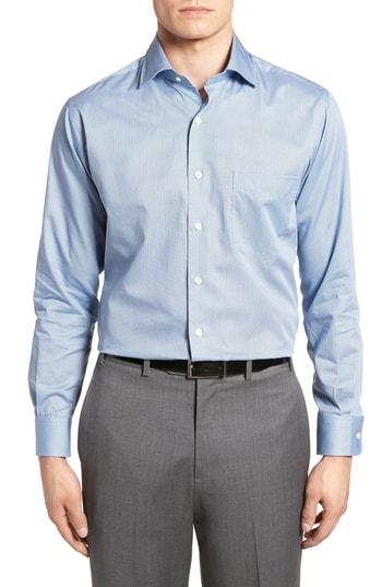 Men's Peter Millar Geo Petal Sport Shirt - Blue