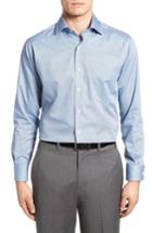 Men's Peter Millar Geo Petal Sport Shirt - Blue