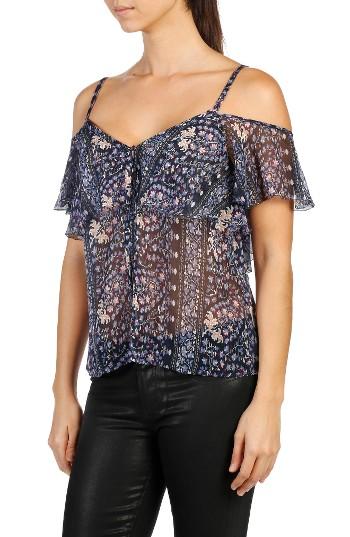 Women's Paige Henna Cold Shoulder Silk Tank