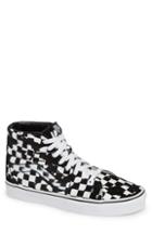 Men's Vans Overprint Check Sk8 Hi Sneaker M - Black