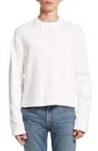 Men's Helmut Lang Rib Detail Crewneck Sweater - White