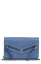 Women's Botkier Trigger Leather Wallet On A Chain - Blue
