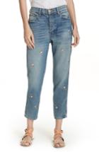 Women's The Great. The Rigid Fellow Floral Embroidered Jeans