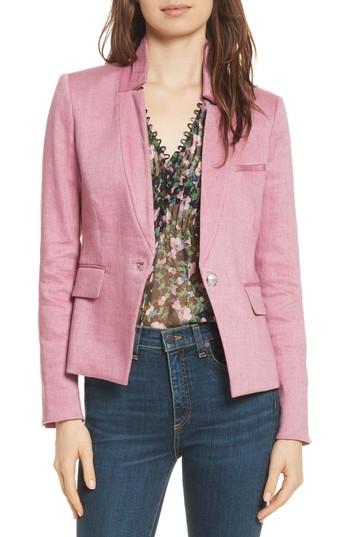 Women's Veronica Beard Orchid Turn-up Collar Jacket - Pink
