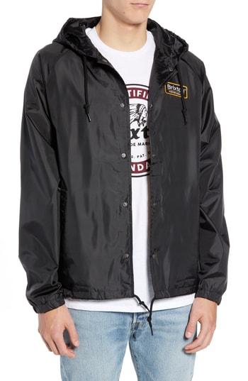 Men's Brixton Palmer Hooded Jacket - Black