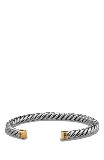 Men's David Yurman 'cable Classics' Cuff Bracelet With 18k Gold