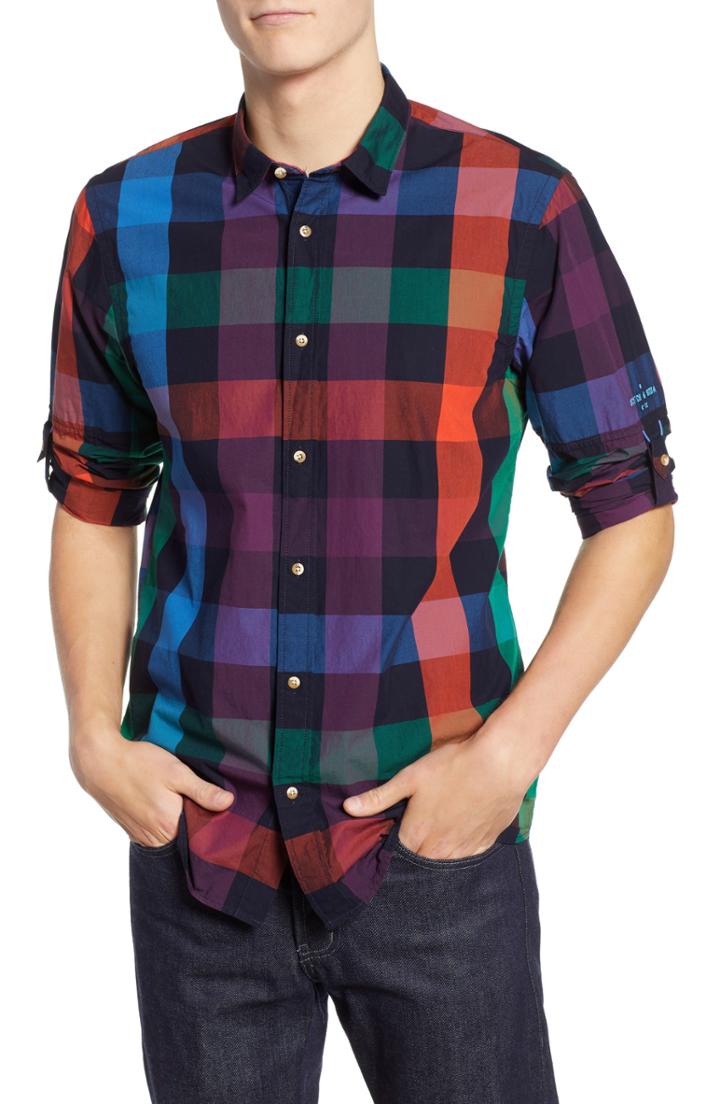 Men's Scotch & Soda Check Sport Shirt