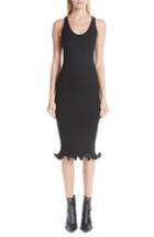 Women's Alexander Wang Ruffle Zipper Hem Dress - Black