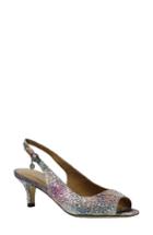 Women's J. Renee 'impuls' Crystal Embellished Slingback Pump B - Metallic