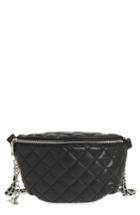 Steve Madden Quilted Faux Leather Fanny Pack - Black