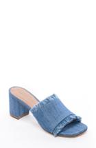 Women's Bernardo Footwear Blair Fringe Mule M - Blue