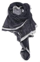 Women's La Fiorentina Silk & Cashmere Wrap, Size - Black