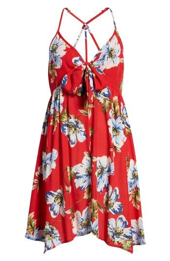 Women's Band Of Gypsies Blue Moon Floral Print Dress