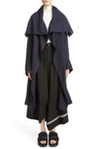 Women's Y's By Yohji Yamamoto Drape Collar Coat - Blue